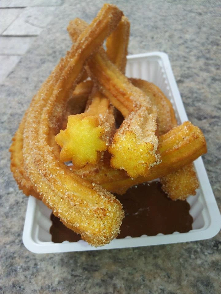 Churros in een bakje