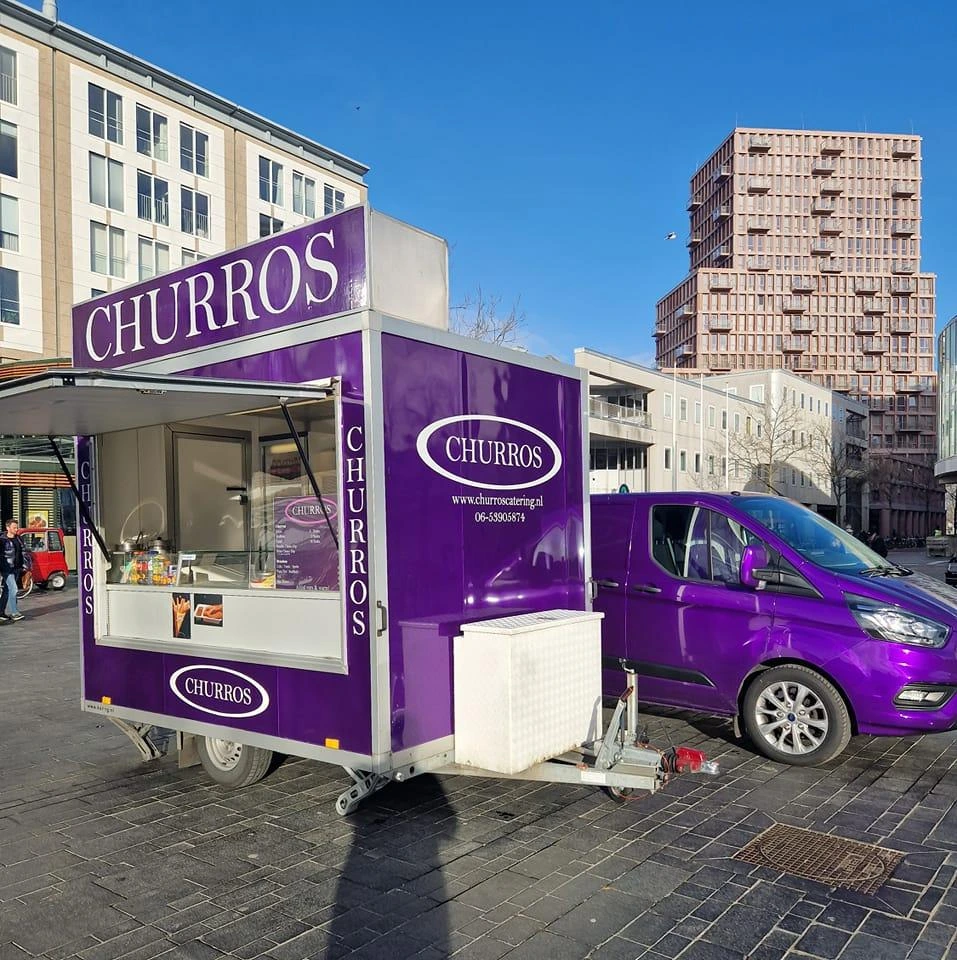 Onze prachtige churros kraam